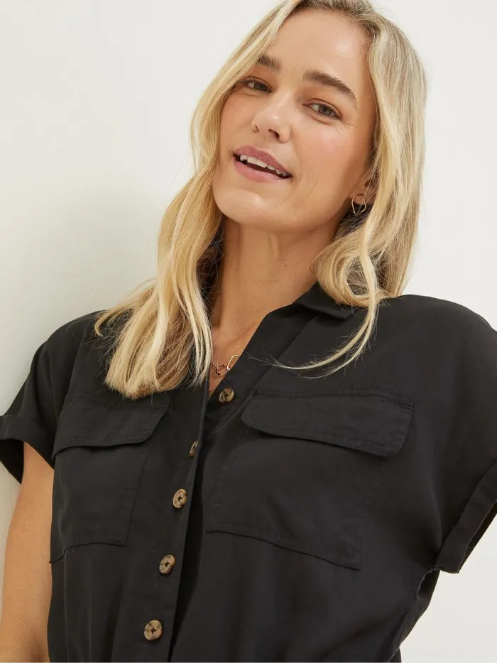 Women Jumpsuits and Playsuits Fat Face Black Una Jumpsuit