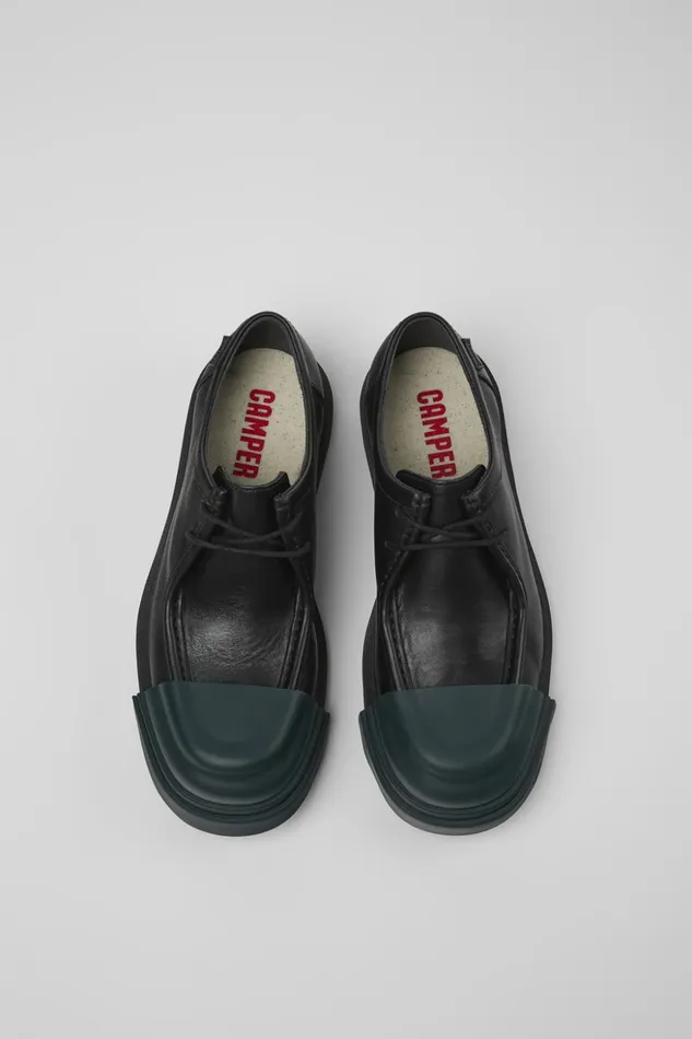 Women Junction Black Leather Shoes Camper Formal Shoes Women Junction Black Leather Shoes Camper Formal Shoes
