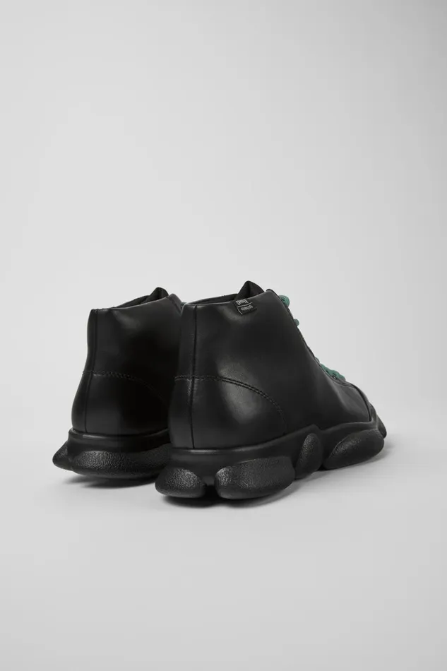 Women Karst Black Leather Sneakers Camper Ankle Boots Women Karst Black Leather Sneakers Camper Ankle Boots