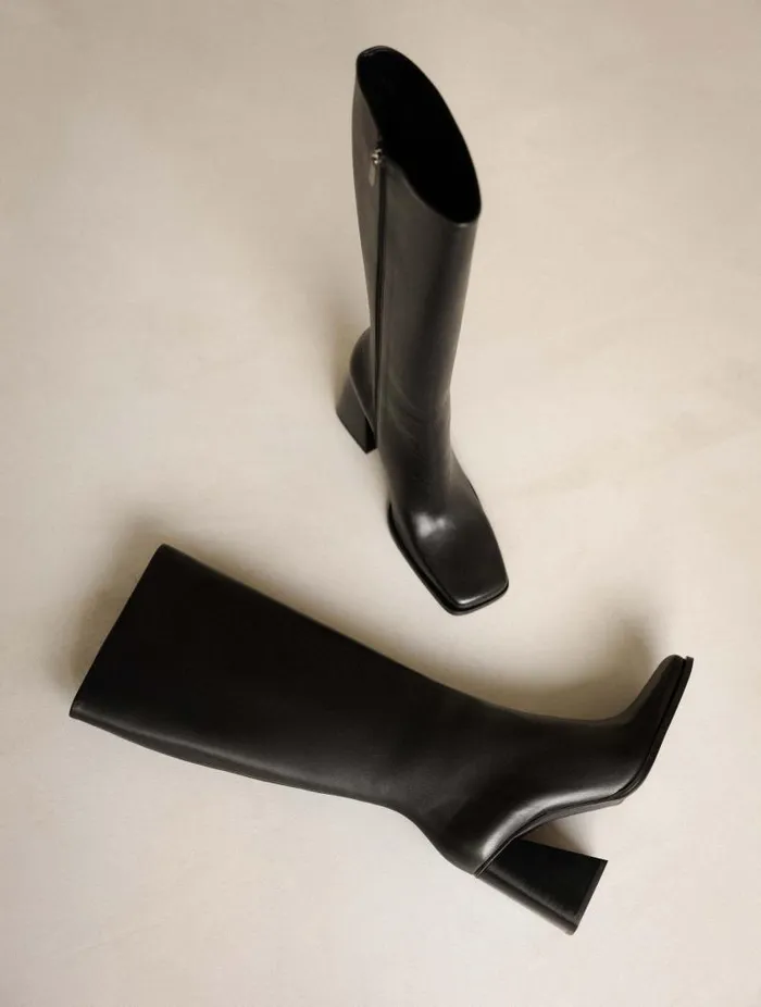 Women Knee High Boots Bobbies Tamar Passion Black
