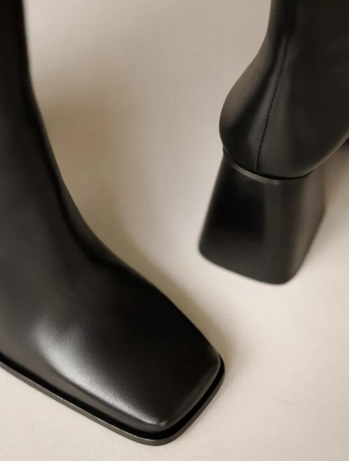 Women Knee High Boots Bobbies Tamar Passion Black