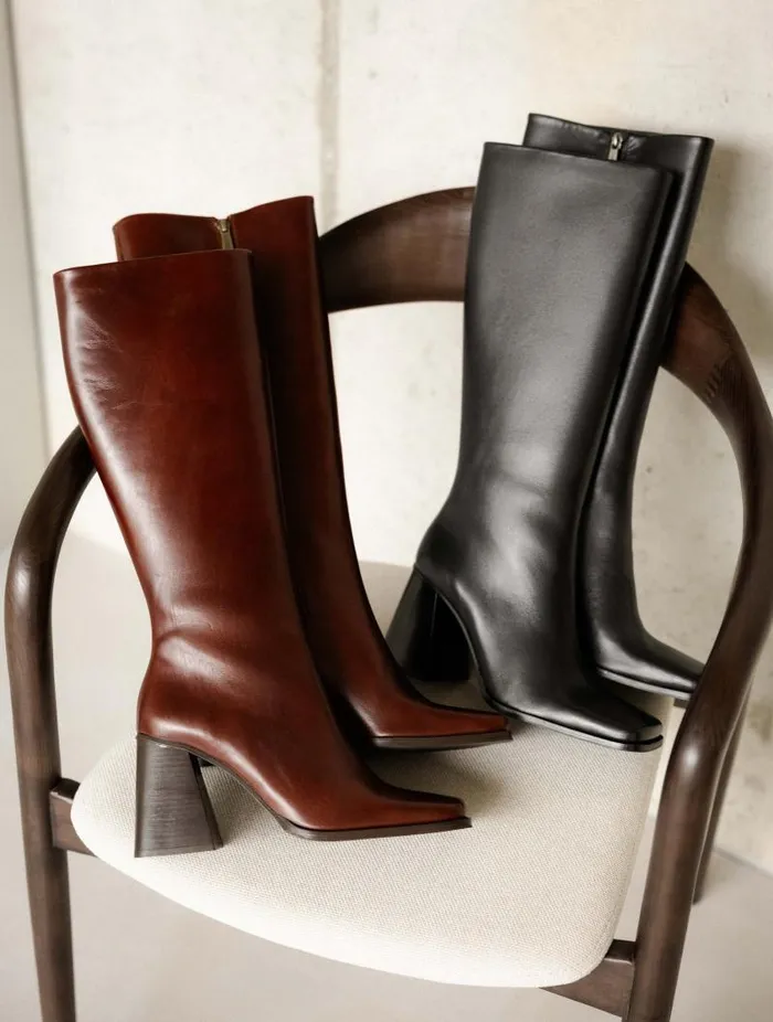 Women Knee High Boots Bobbies Tamar Passion Black