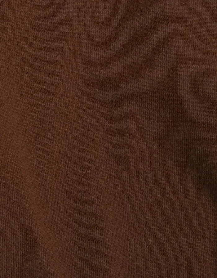 Women Knit Sweaters Colorful Standard Women Light Merino Wool Crew Coffee Brown