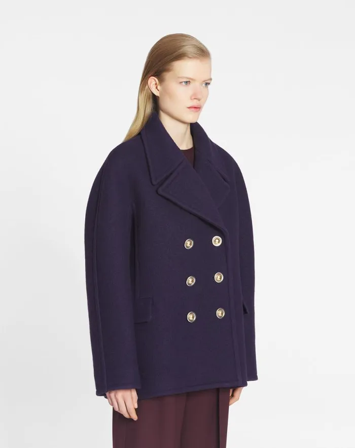 Women Lanvin Coats and Jackets Pea Coat Japanese Ink Women Lanvin Coats and Jackets Pea Coat Japanese Ink