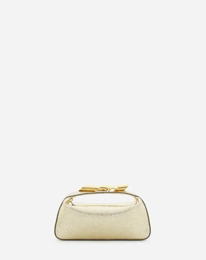 Women Lanvin Crossbody Bags and Shoulder Bags Haute Squence Clutch Bag In Crackled Metallic Leather Gold Women Lanvin Crossbody Bags and Shoulder Bags Haute Squence Clutch Bag In Crackled Metallic Leather Gold
