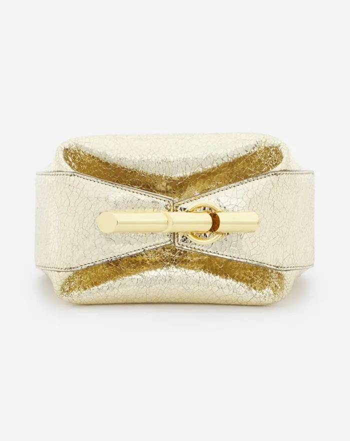 Women Lanvin Crossbody Bags and Shoulder Bags Haute Squence Clutch Bag In Crackled Metallic Leather Gold Women Lanvin Crossbody Bags and Shoulder Bags Haute Squence Clutch Bag In Crackled Metallic Leather Gold