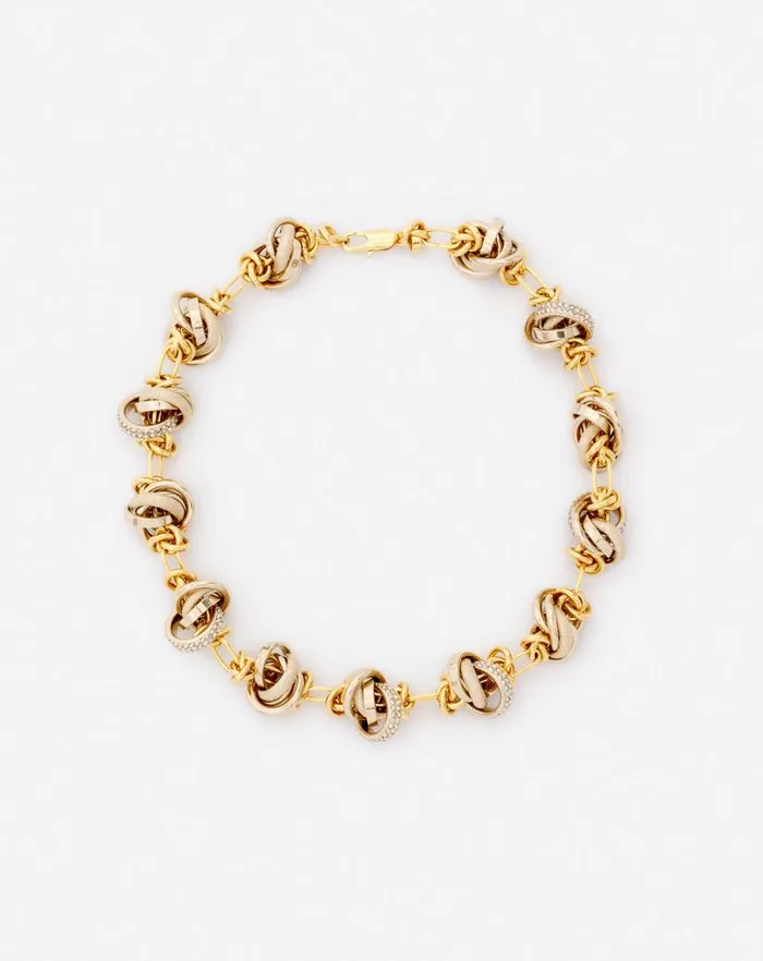 Women Lanvin Jewelry Partition By Lanvin Knot Necklace Goldcrystal
