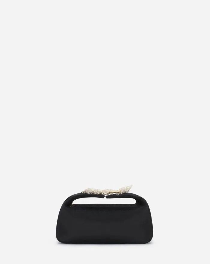 Women Lanvin Mini Bags and Clutches Haute Squence Velvet Clutch Bag Black