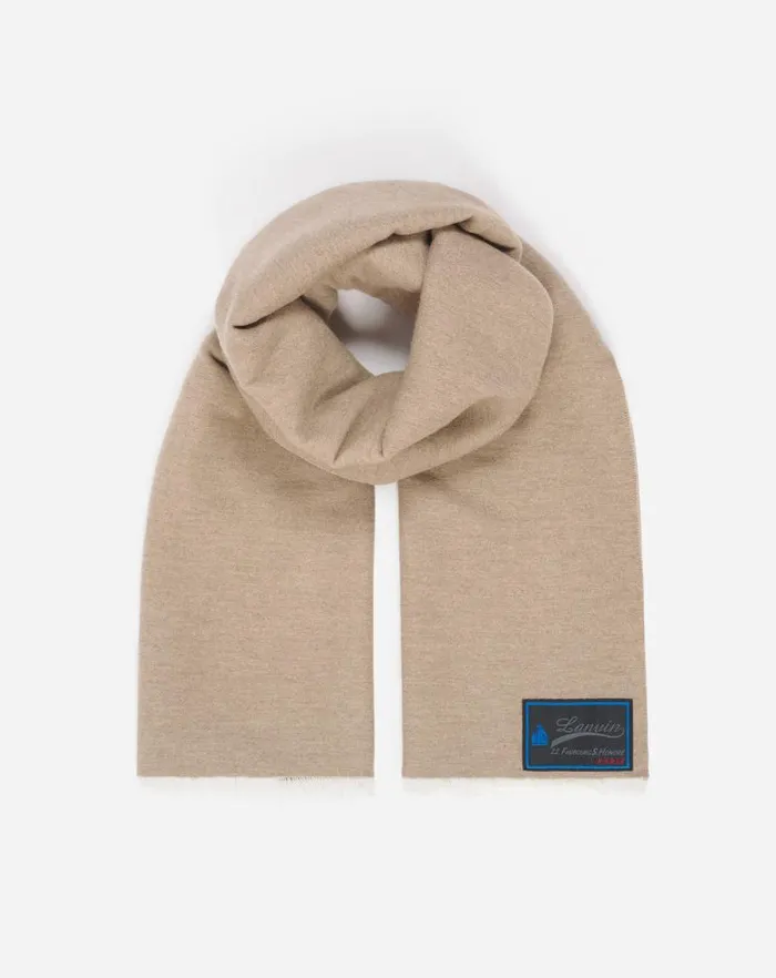 Women Lanvin Silks and Scarves Cashmere Scarf Beige