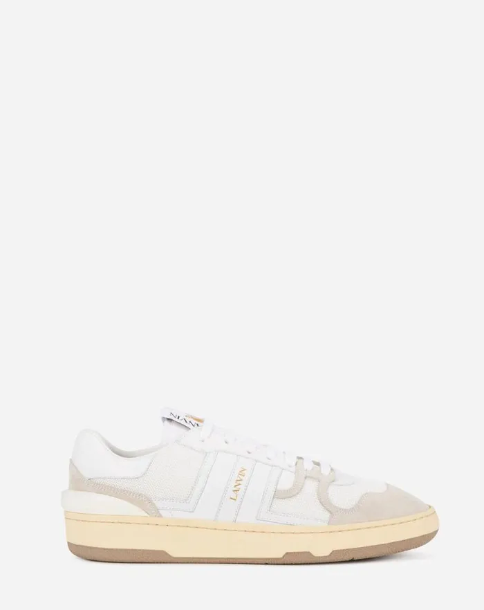 Women Lanvin Sneakers Clay Mesh Sneakers White