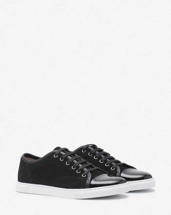 Women Lanvin Sneakers Dbb1 Sneakers In Suede And Patent Leather Black Women Lanvin Sneakers Dbb1 Sneakers In Suede And Patent Leather Black