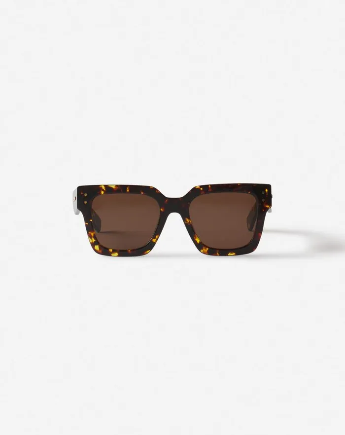 Women Lanvin Sunglasses Lunettes Maxi Rectangle Lanvin Signature Amberturtoise