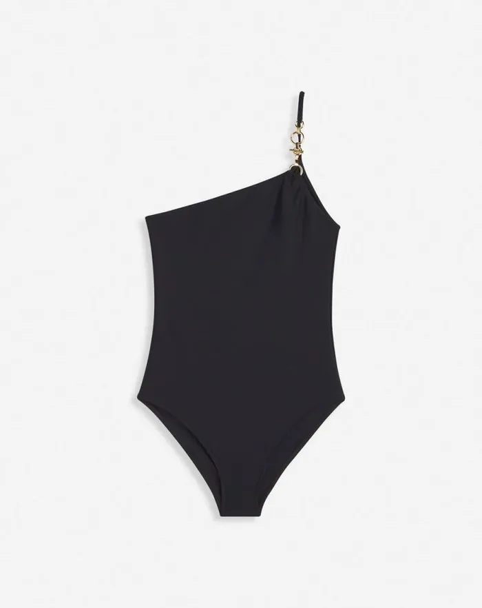 Women Lanvin Swimwear Asymmetrical Swimsuit Black