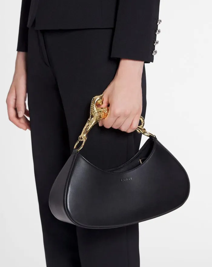 Women Lanvin Tote Bags and Top Handle Bags Hobo Cat Bolide Leather Bag Black Women Lanvin Tote Bags and Top Handle Bags Hobo Cat Bolide Leather Bag Black