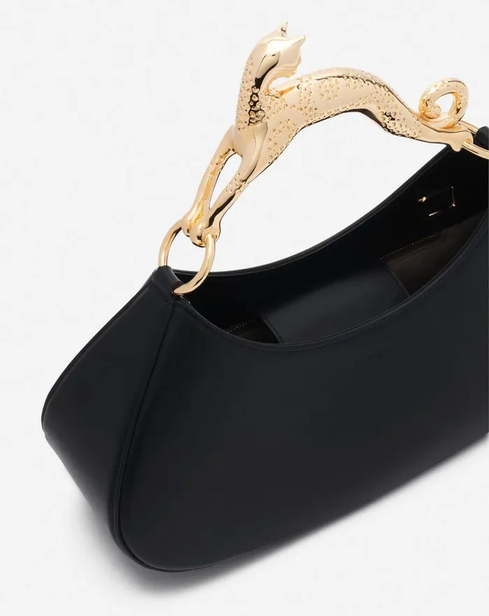 Women Lanvin Tote Bags and Top Handle Bags Hobo Cat Bolide Leather Bag Black Women Lanvin Tote Bags and Top Handle Bags Hobo Cat Bolide Leather Bag Black