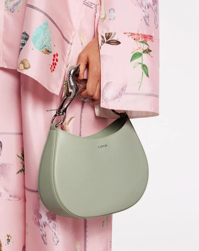 Women Lanvin Tote Bags and Top Handle Bags Hobo Cat Leather Bag Sage Women Lanvin Tote Bags and Top Handle Bags Hobo Cat Leather Bag Sage