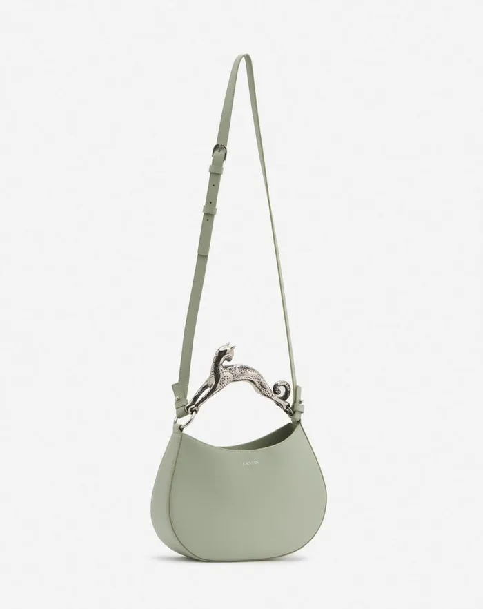 Women Lanvin Tote Bags and Top Handle Bags Hobo Cat Leather Bag Sage Women Lanvin Tote Bags and Top Handle Bags Hobo Cat Leather Bag Sage