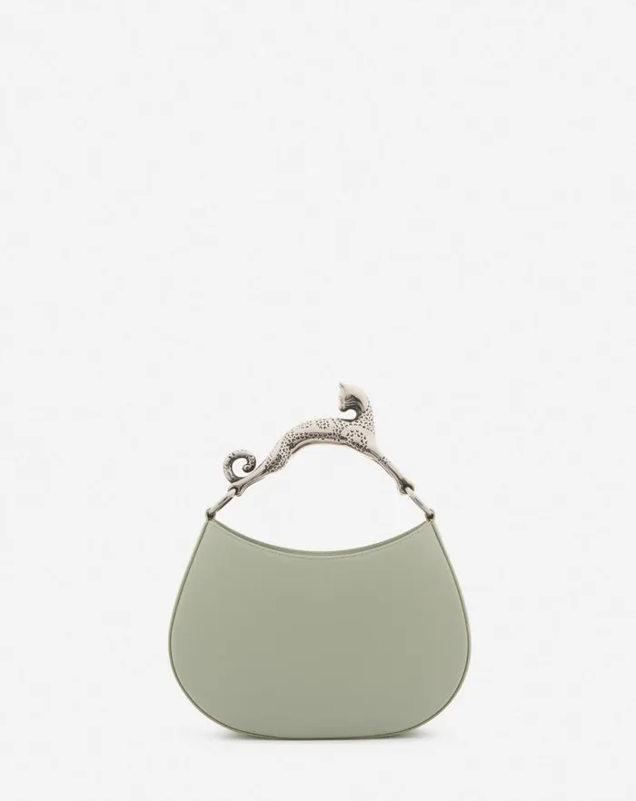 Women Lanvin Tote Bags and Top Handle Bags Hobo Cat Leather Bag Sage Women Lanvin Tote Bags and Top Handle Bags Hobo Cat Leather Bag Sage