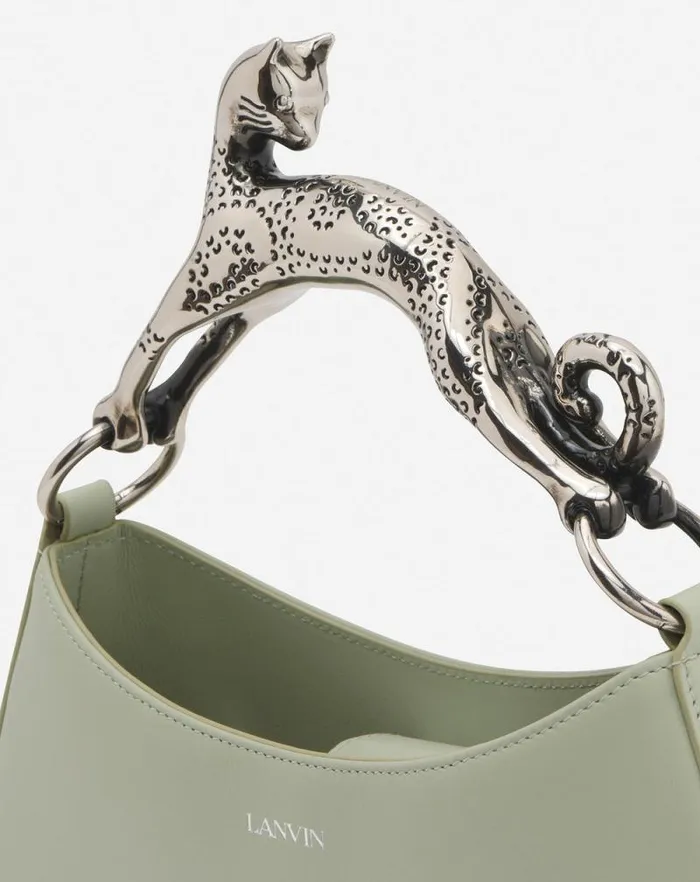 Women Lanvin Tote Bags and Top Handle Bags Hobo Cat Leather Bag Sage Women Lanvin Tote Bags and Top Handle Bags Hobo Cat Leather Bag Sage