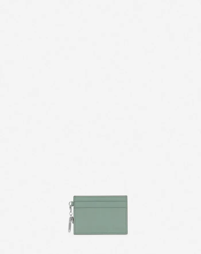 Women Lanvin Wallets and Small Leather Goods Squence Leather Cardholder Vert De Gris Women Lanvin Wallets and Small Leather Goods Squence Leather Cardholder Vert De Gris
