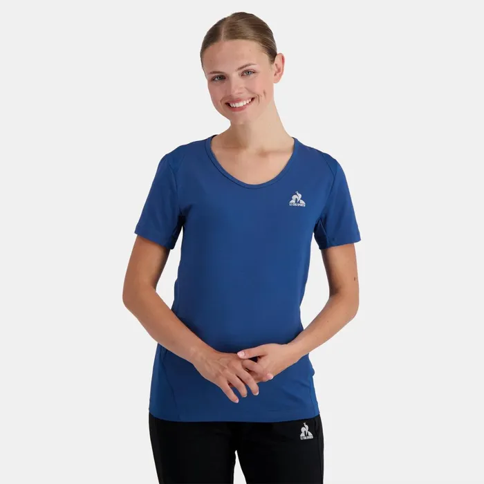 Women Le Coq Sportif Tshirts Polos Shirts And Tops Training Performance TShirt Bleu Perf Women Le Coq Sportif Tshirts Polos Shirts And Tops Training Performance TShirt Bleu Perf