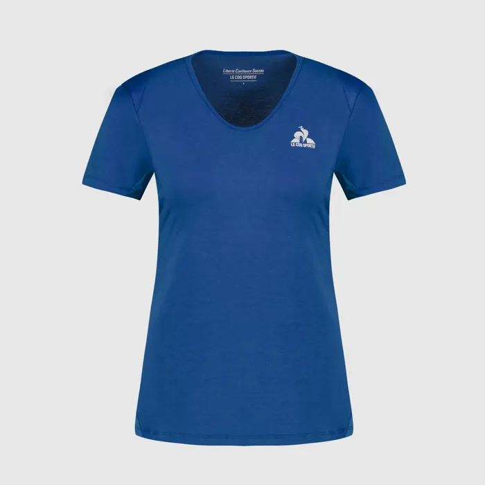 Women Le Coq Sportif Tshirts Polos Shirts And Tops Training Performance TShirt Bleu Perf