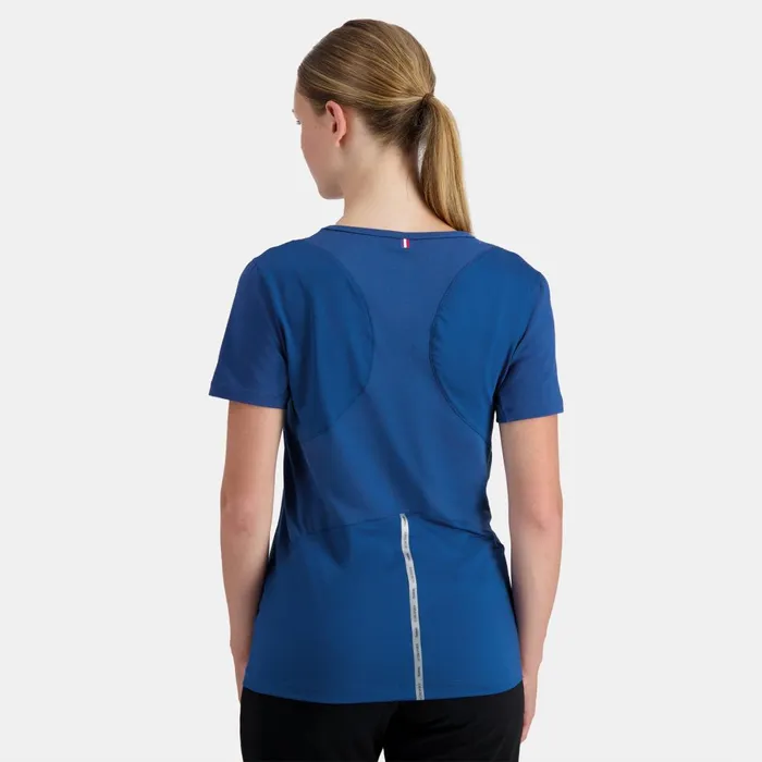 Women Le Coq Sportif Tshirts Polos Shirts And Tops Training Performance TShirt Bleu Perf