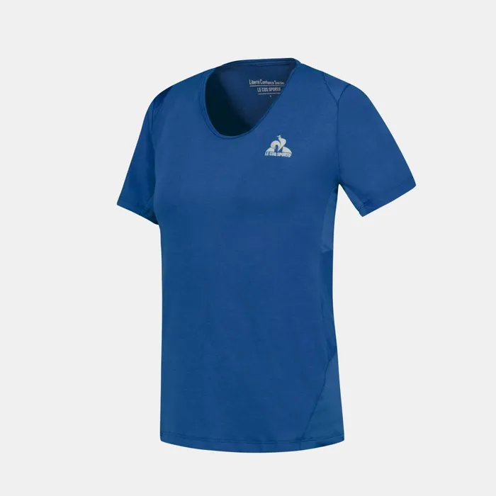 Women Le Coq Sportif Tshirts Polos Shirts And Tops Training Performance TShirt Bleu Perf