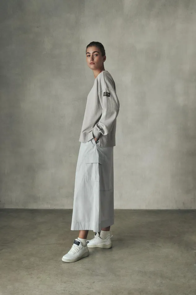 Women Light Grey Kano Skirt Ecoalf Skirts
