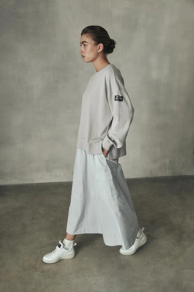 Women Light Grey Kano Skirt Ecoalf Skirts