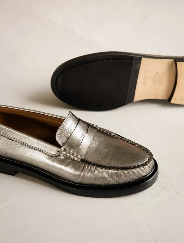 Women Loafers and Derbies Bobbies Polly Cosmic Silver Women Loafers and Derbies Bobbies Polly Cosmic Silver