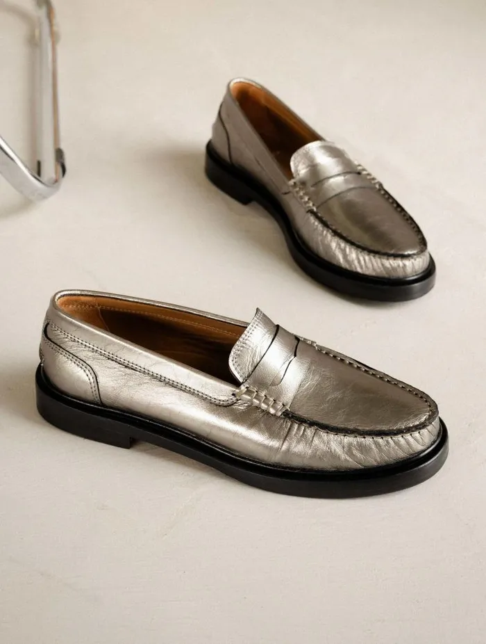 Women Loafers and Derbies Bobbies Polly Cosmic Silver Women Loafers and Derbies Bobbies Polly Cosmic Silver