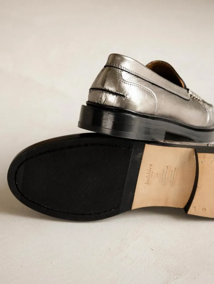 Women Loafers and Derbies Bobbies Polly Cosmic Silver Women Loafers and Derbies Bobbies Polly Cosmic Silver