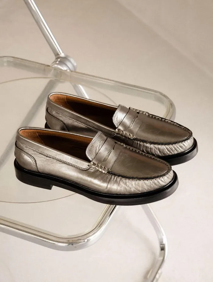 Women Loafers and Derbies Bobbies Polly Cosmic Silver Women Loafers and Derbies Bobbies Polly Cosmic Silver