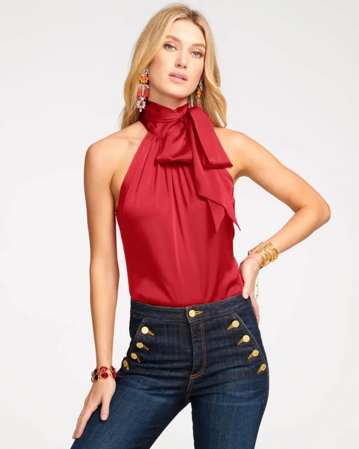 Women Lori High Neck Tank Top Sandstone Ramy Brook Tops