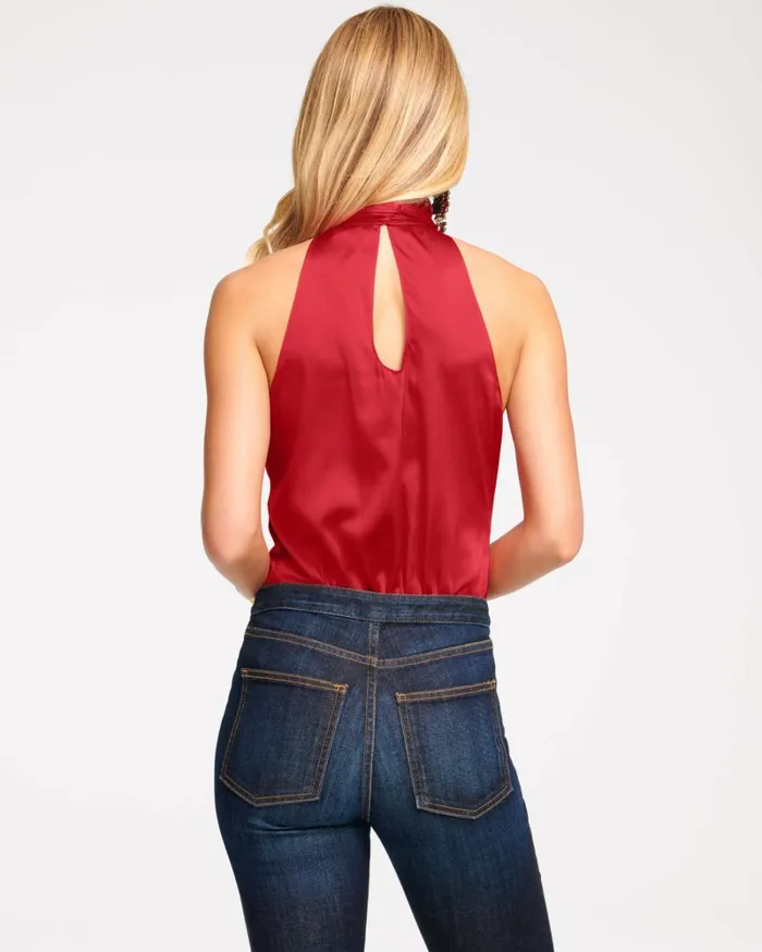 Women Lori High Neck Tank Top Sandstone Ramy Brook Tops