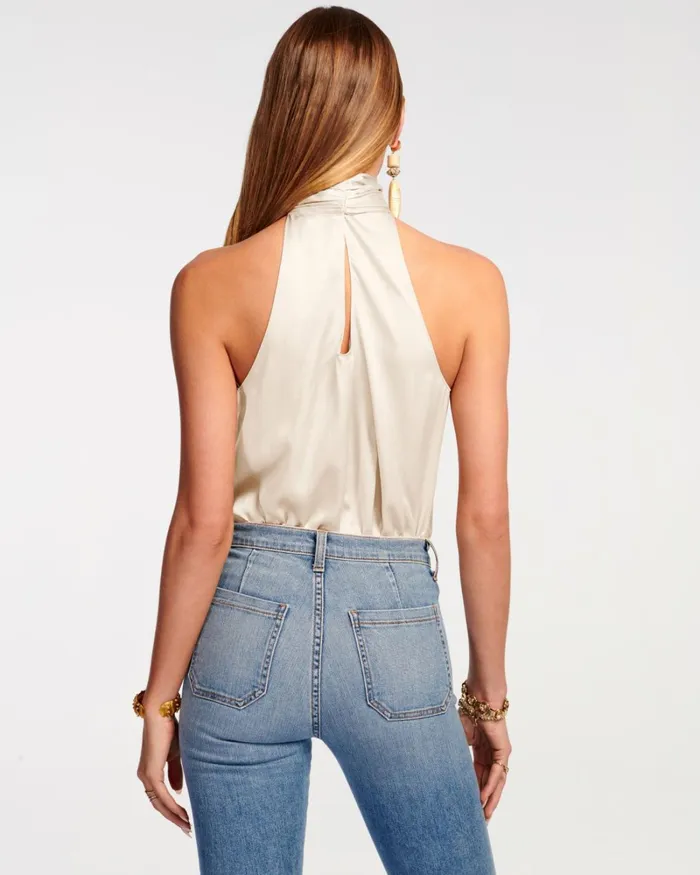 Women Lori High Neck Tank Top Sandstone Ramy Brook Tops