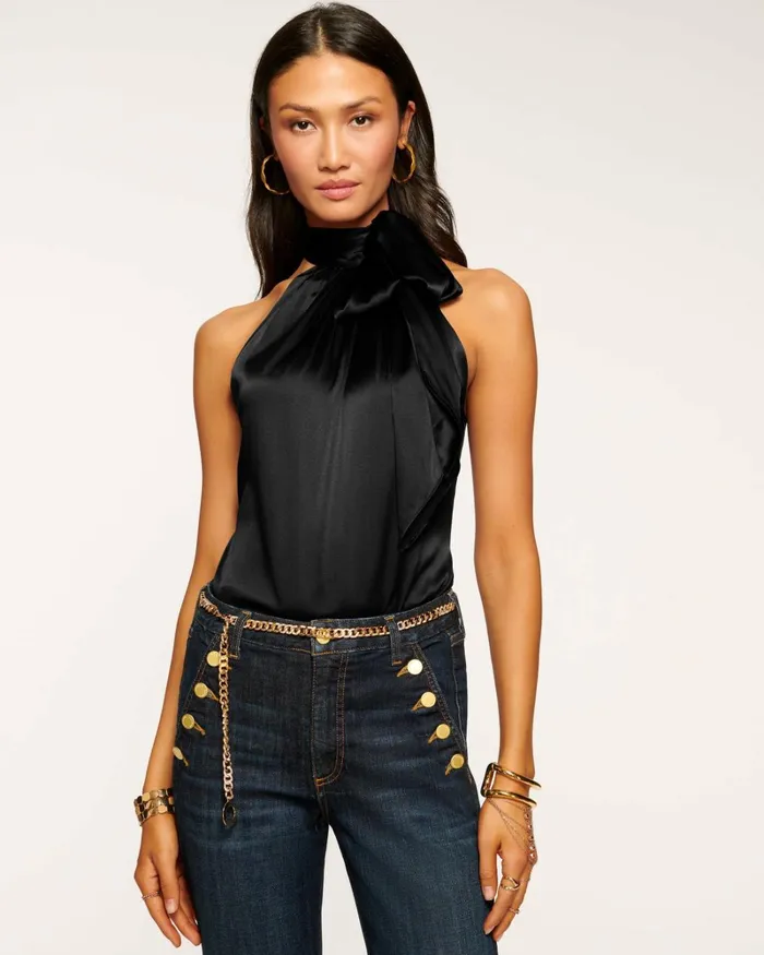 Women Lori High Neck Tank Top Sandstone Ramy Brook Tops