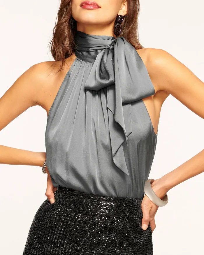 Women Lori High Neck Tank Top Sandstone Ramy Brook Tops