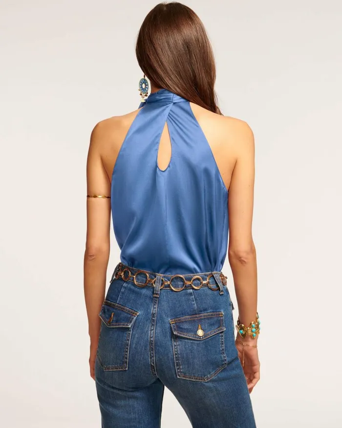 Women Lori High Neck Tank Top Sandstone Ramy Brook Tops