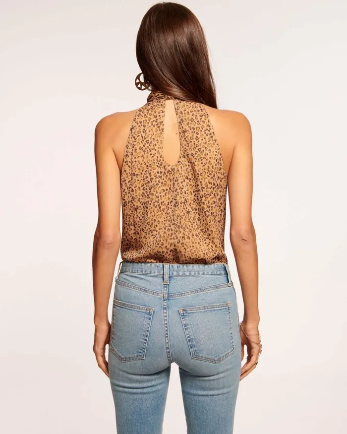 Women Lori High Neck Tank Top Sandstone Ramy Brook Tops