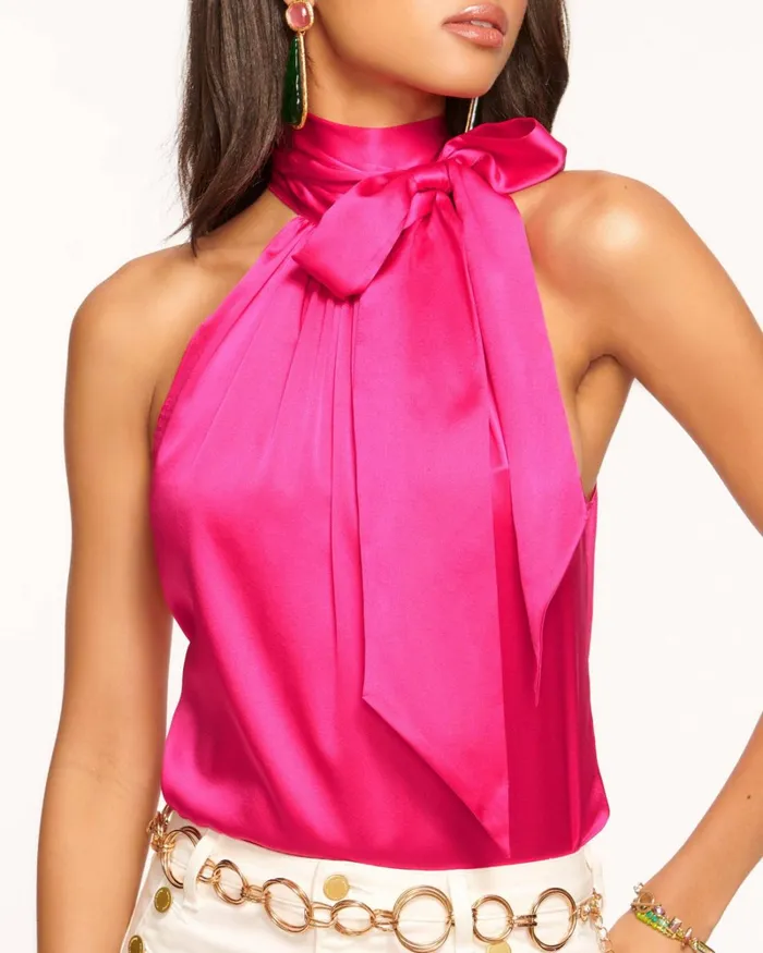 Women Lori High Neck Tank Top Sandstone Ramy Brook Tops