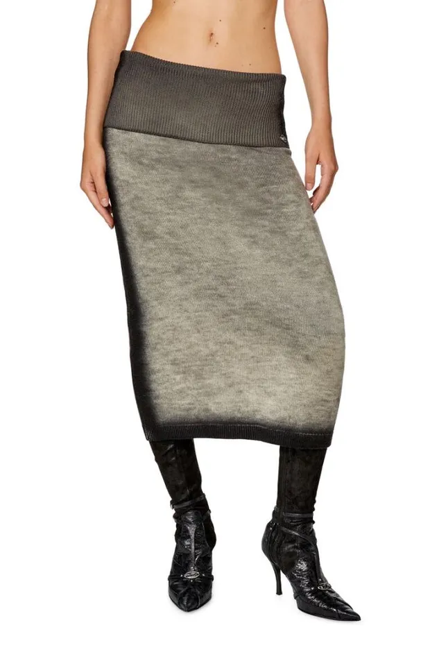 Women MArilouA Grey Diesel Skirts Women MArilouA Grey Diesel Skirts