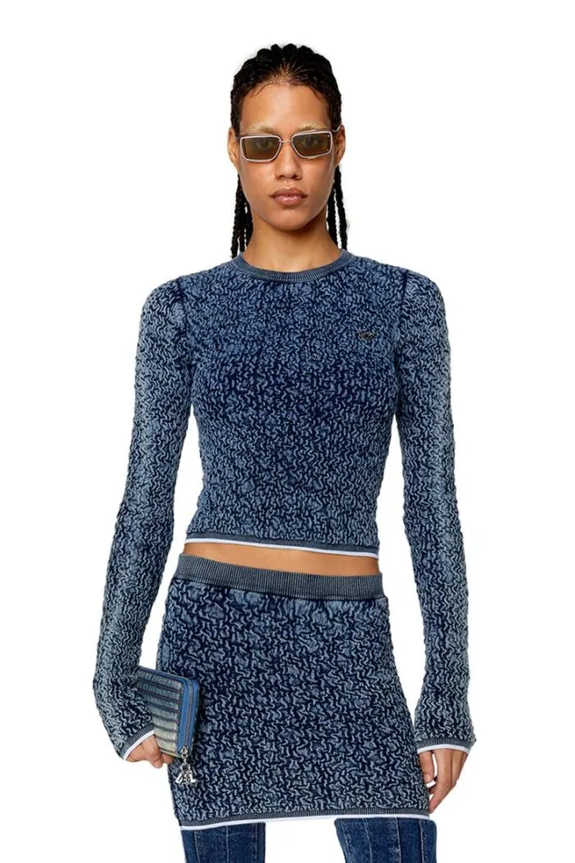 Women MCreta Blue Diesel Knitwear