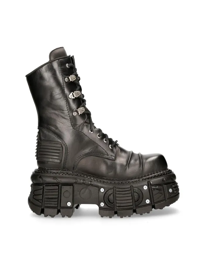 WomenMen Ankle Boot Black Imperfect MTank005cC1 New Rock Boots WomenMen Ankle Boot Black Imperfect MTank005cC1 New Rock Boots