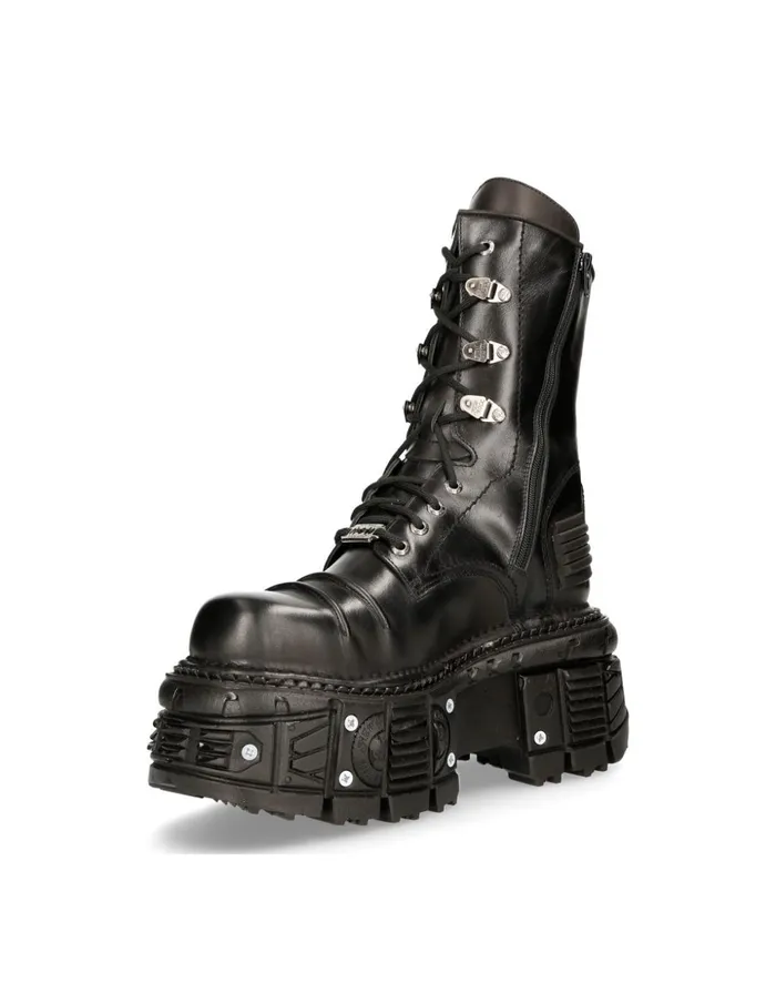 WomenMen Ankle Boot Black Imperfect MTank005cC1 New Rock Boots WomenMen Ankle Boot Black Imperfect MTank005cC1 New Rock Boots