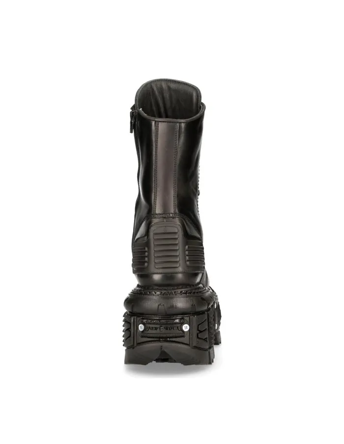 WomenMen Ankle Boot Black Imperfect MTank005cC1 New Rock Boots WomenMen Ankle Boot Black Imperfect MTank005cC1 New Rock Boots