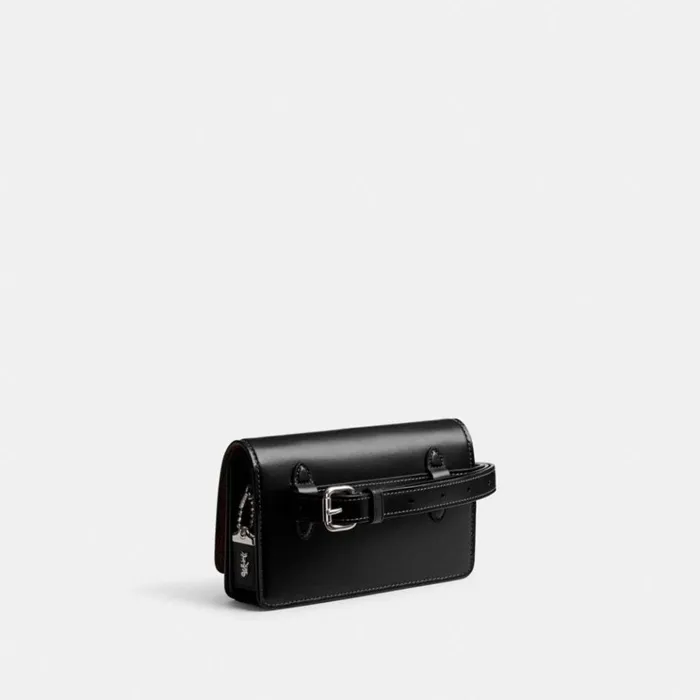 WomenMen Belt Bags Coach Bandit Belt Bag Silverblack