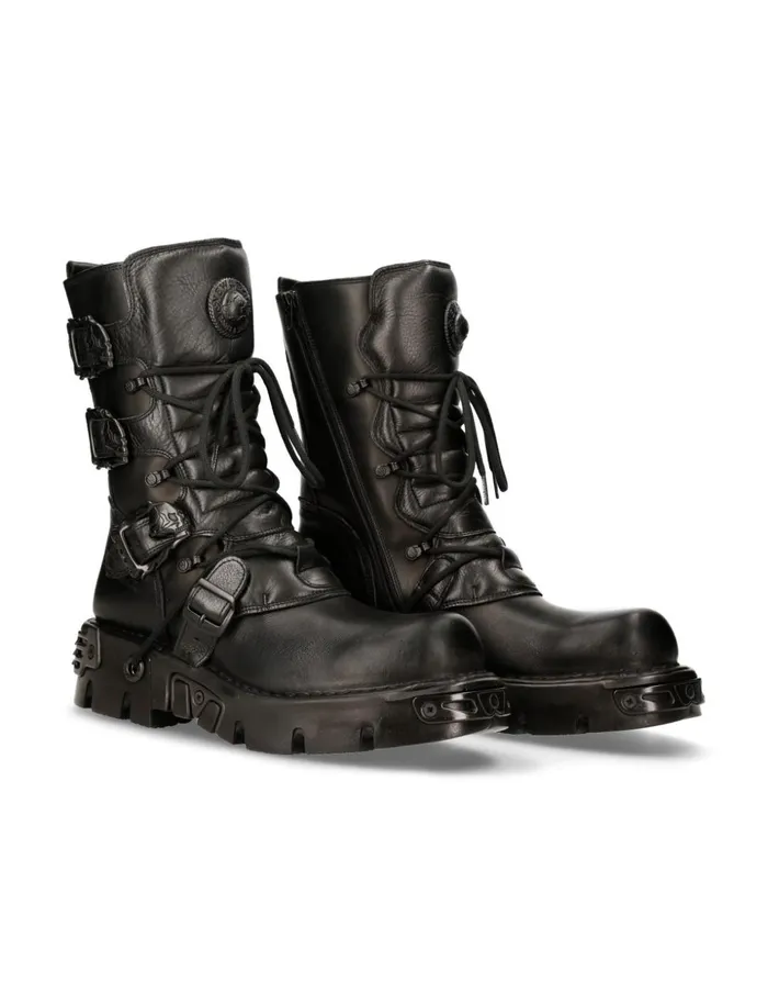 WomenMen Boot Black Reactor M391S18 New Rock Boots