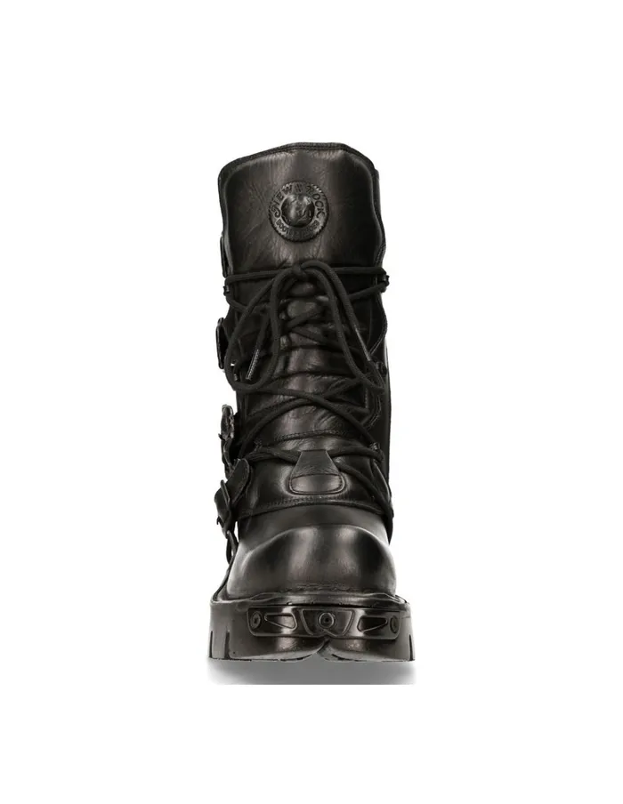WomenMen Boot Black Reactor M391S18 New Rock Boots WomenMen Boot Black Reactor M391S18 New Rock Boots